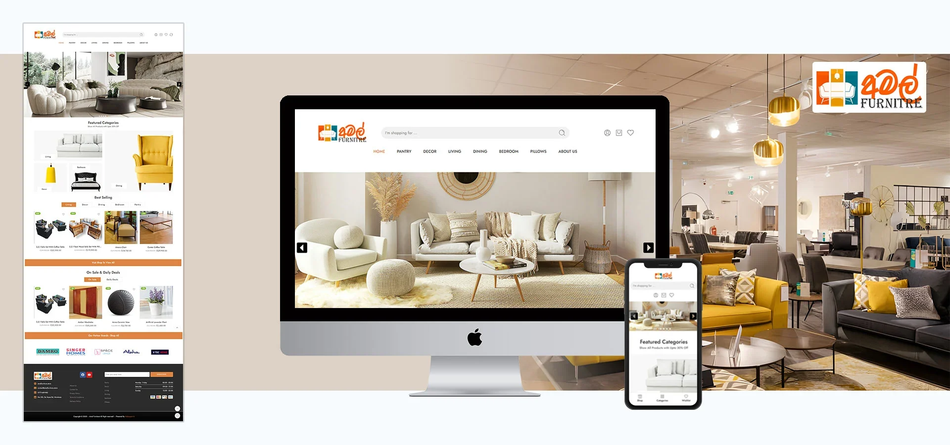 website design company webxpert project amalfurniture.webp