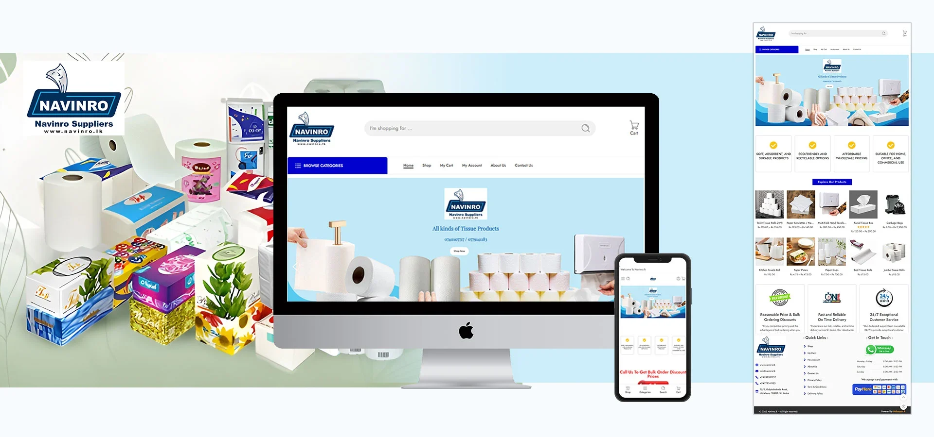 website design company webxpert project navinro.webp