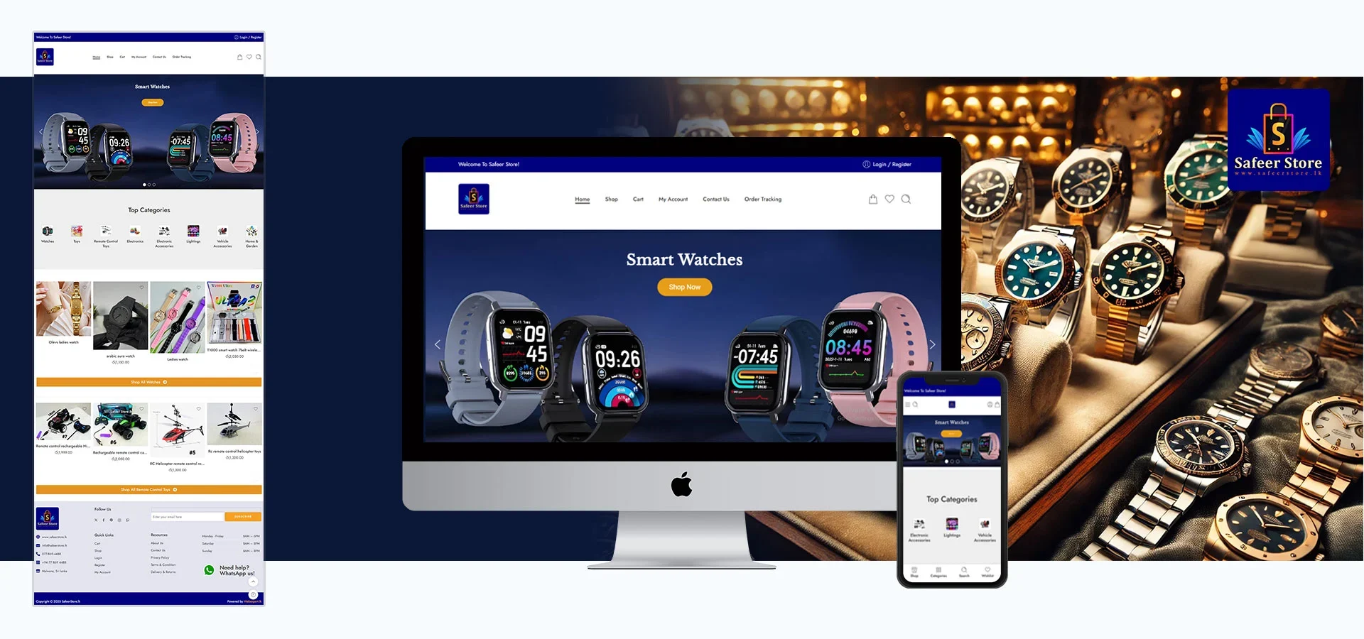 website design company webxpert project safeerstore.webp
